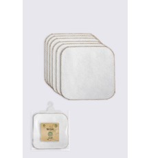 Organik 28x28 6'Lı Havlu Mendil 90105 Ekru