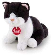 Peluş Siyah Beyaz Kedi 20 cm