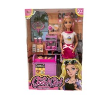 WG66748 Kutulu Kafe İşleten Bebek Set 11,5 inç