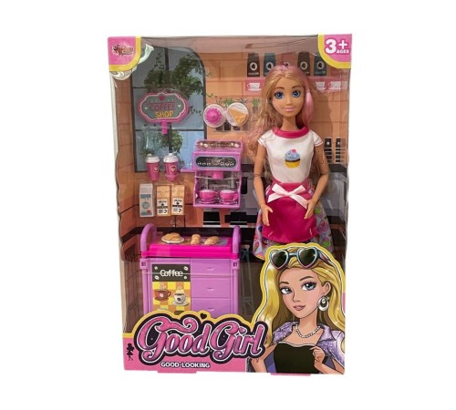 WG66748 Kutulu Kafe İşleten Bebek Set 11,5 inç