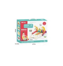 BIB6016- Piyanolu Bebek Yürüteci ve Tavşan Desenli Kırmızı Oyun Halısı 2 in 1