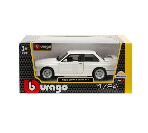 21100 Burago 1:24 BMW M3 1988 Model Araba