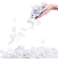 Beyaz Renk Gül Yaprağı Şekilli Konfeti 5 Paket 500 Adet