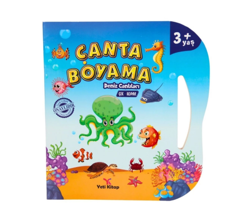 Çanta Kitap Boyama Kitabı Deniz Canlıları