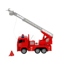Sesli ve Işıklı Su Fışkırtan İtfaiye Aracı 24 cm