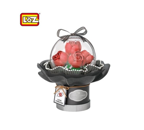LZ-1300 LEDLİ KIRMIZI GÜL BUKETİ 305 PARÇA BLOCK OYUNCAK