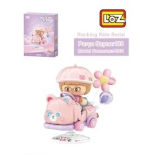 LZ-4301 PEMBE AYI SALLANMA SÜRÜŞÜ 189 PARÇA BLOCK OYUNCAK