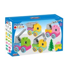 03 607 MASTER BLOKLAR İNŞAAT KAMYONLARI SETİ
