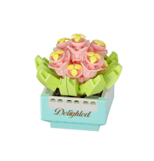 Saksı Çiçekleri Sukulent Serisi 3D Puzzle