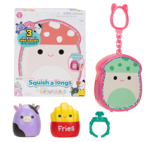 Squish-a-longs 3 Figür + Yüzük Çantalı Sürpriz Paket Seri 1