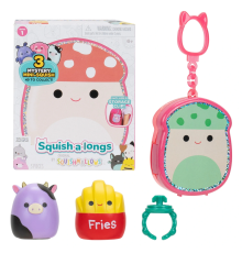 Squish-a-longs 3 Figür + Yüzük Çantalı Sürpriz Paket Seri 1