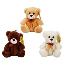 0998 PELUŞ AYI OTURAN KURDELELİ 21CM 2R