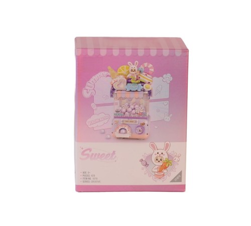 LZ1679 Sevimli Gashapon Makineleri MOR BLOCK OYUNCAK 428 PRÇ