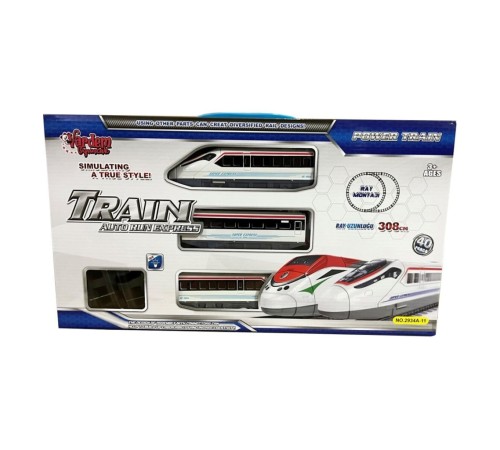 40PCS IŞIKLI 308CM HIZLI TREN SET