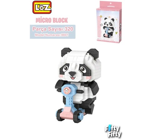 LZ8801 PANDA SCOOTER BLOCK OYUNCAK 320 PARÇA