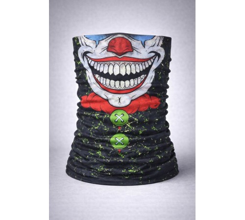 Joker Yüz Baskılı Baf Bandana - Çok Amaçlı Boyunluk Bandana 2 No