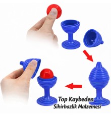 Mavi Renk Sihirli Kupa Top Kaybetme Oyunu 7 cm