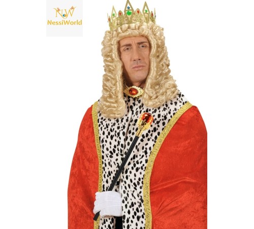 Kırmızı Topuzlu Kral Asası Kraliyet Asası 40 cm