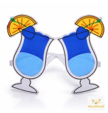 Kokteyl Bardak Parti Gözlüğü Mavi Renk