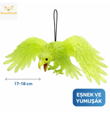 Asılabilir Lateks Kartal Dekor Süsü Yeşil 17-18 cm