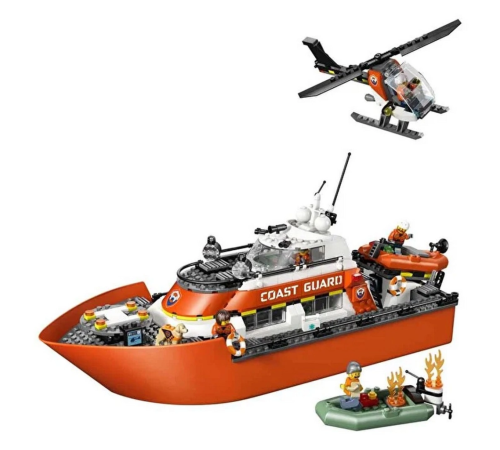 Sahil Güvenlik Kurtarma Botu ve Helikopteri 60504