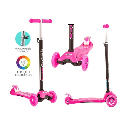 Torutoys Maxi Twist Işıklı Scooter Pembe