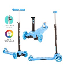 Torutoys Mavi Twist Işıklı Scooter