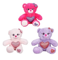 Renkli Sevimli Peluş Ayıcık 26 cm. 1 Adet Fiyatıdır