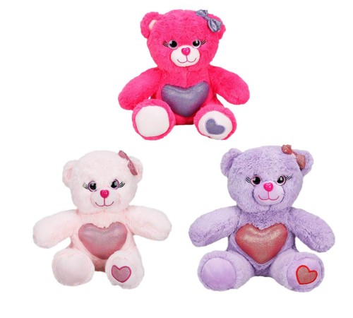 Renkli Sevimli Peluş Ayıcık 26 cm. 1 Adet Fiyatıdır