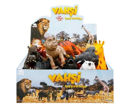 S00000725 VAHŞİ HAYVANLAR FOAM SESLİ 27CM -SUN