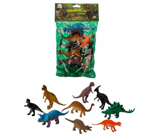 9 lu Dinozor Figür Seti 12-20 cm