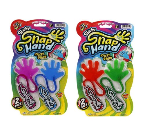 Snap Hand Jaru 2'li Eğlenceli Yapışkan El 1 paket