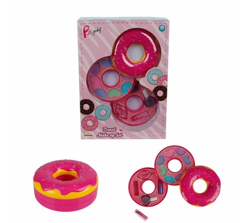 Donut Şekilli 2 Katlı Makyaj Güzellik Seti