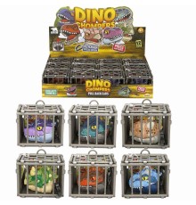 Crazoo Çek Bırak Kafesli Dinozor Araba ve Anahtarlık