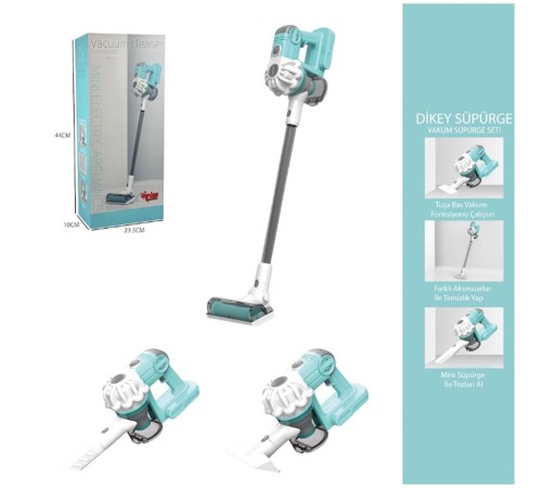 Dikey Elektrik Süpürgesi Yeşil-Gri (3 in1 ) Kapalı Kutu
