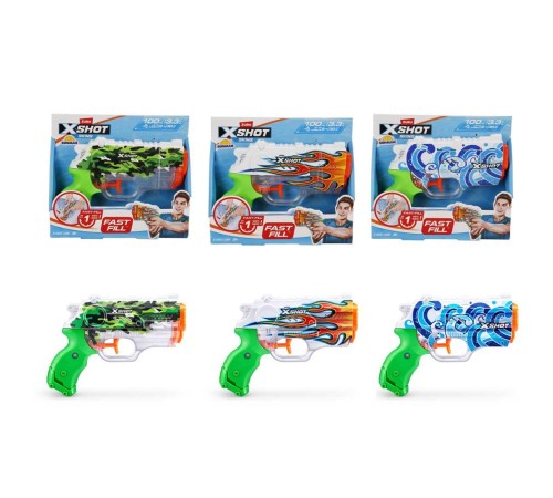 X-Shot Skins Nano Fast Fill Su Tabancası 19 cm 100 Ml 1 Adet Fiyatıdır