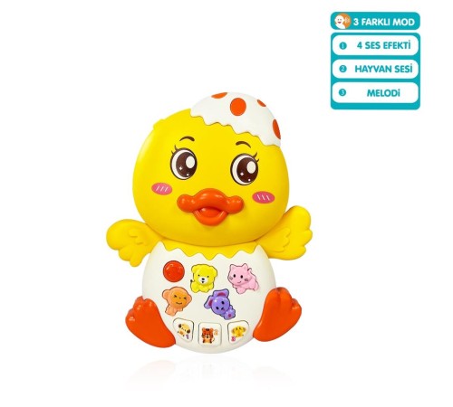 JLG-855-144A IŞIKLI VE MÜZİKLİ ÖRDEK BEBEK -VRD