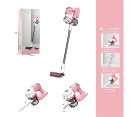 DİKEY ELEKT SÜPÜRGESİ PEMBE