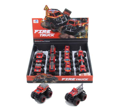 779-69A DUBLE SÜRTMELİ METAL DIECAST İTFAİYE