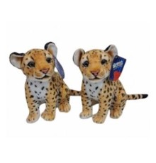 PL50134 25 CM OTURAN KÜÇÜK KAHVERENGİ LEOPAR-HLY