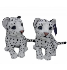 PL50135 25 CM OTURAN KÜÇÜK BEYAZ LEOPAR