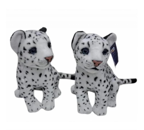 PL50135 25 CM OTURAN KÜÇÜK BEYAZ LEOPAR