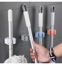 Yapışkanlı Pratik Mop Tutucu 4 Adet Beyaz