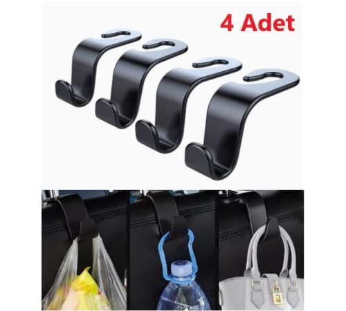 4 Adet Araba Koltuk Arkası Askı