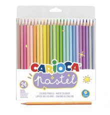 Pastel Renkli Kuru Boya Kalemi 24'lü