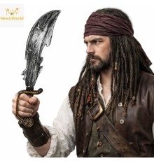 Eskitme Detaylı Plastik Korsan Kılıcı 45 cm
