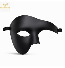 Siyah Yarım Erkek Maske – Phantom Parti & Balo Maskesi