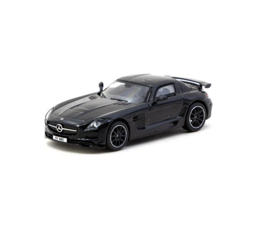 1/64 Model Araç Benz SLS AMG Coupé Black Series Black Metallic - Singapore Special Edition