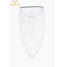 Beyaz Renk Lastikli Uzun Takma Sakal 40 cm