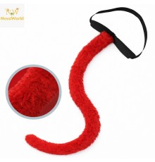 Kırmızı Peluş Kuyruk Şekil Verilebilir 70 cm